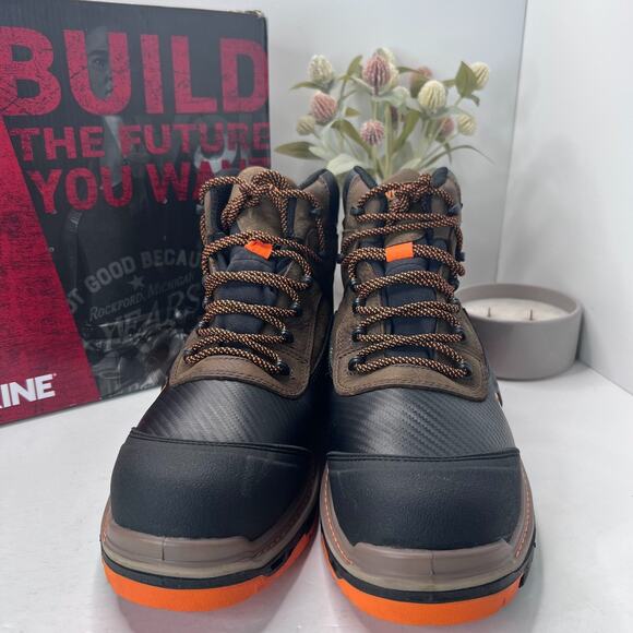 Wolverine Overpass Mid CM WP Lace Up Sneaker Summer Brown W10717 Men's US 13 EW - Picture 6 of 10